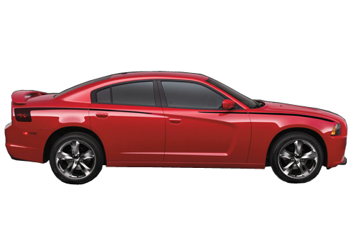 Mopar OEM R/T Hockey Stripes Graphic 11-up Dodge Charger - Click Image to Close